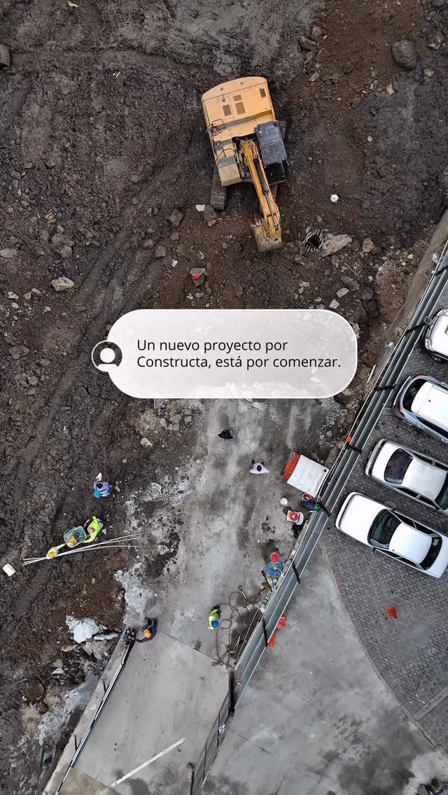 Vista cenital del arranque de obra de una torre de 21 plantas, Design Center Obarrio